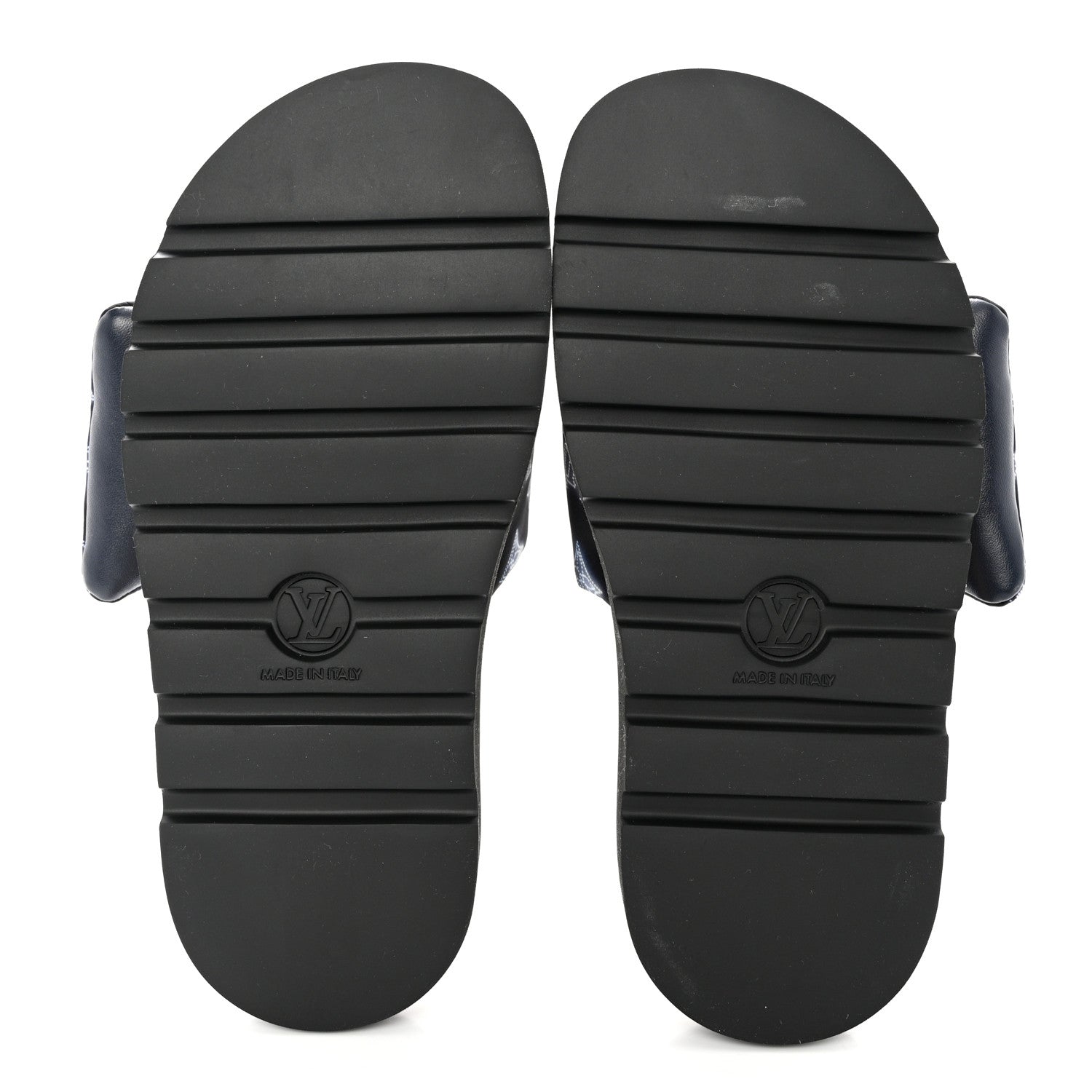 Louis Vuitton Nylon Monogram Womens Pool Pillow Comfort Mules 39 Navy Blue 5 of 9