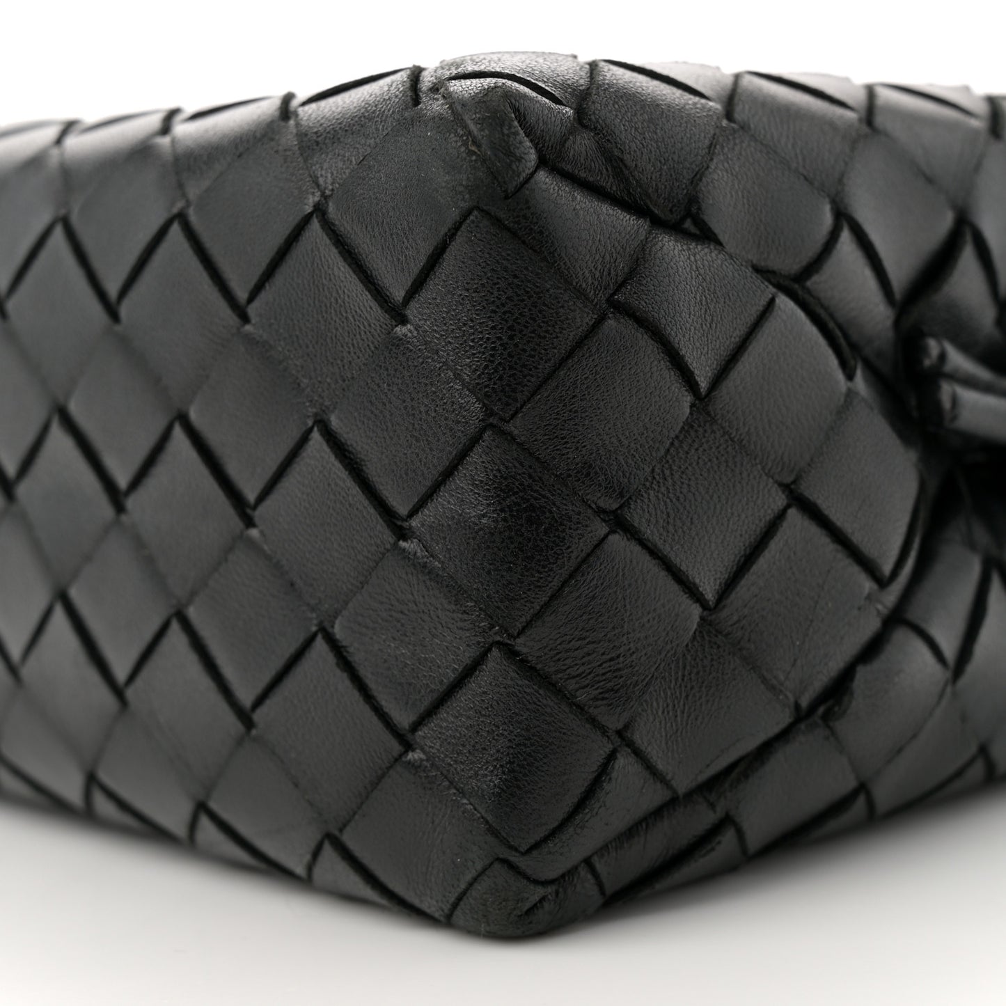 Nappa Intrecciato Small Loop Camera Bag Black