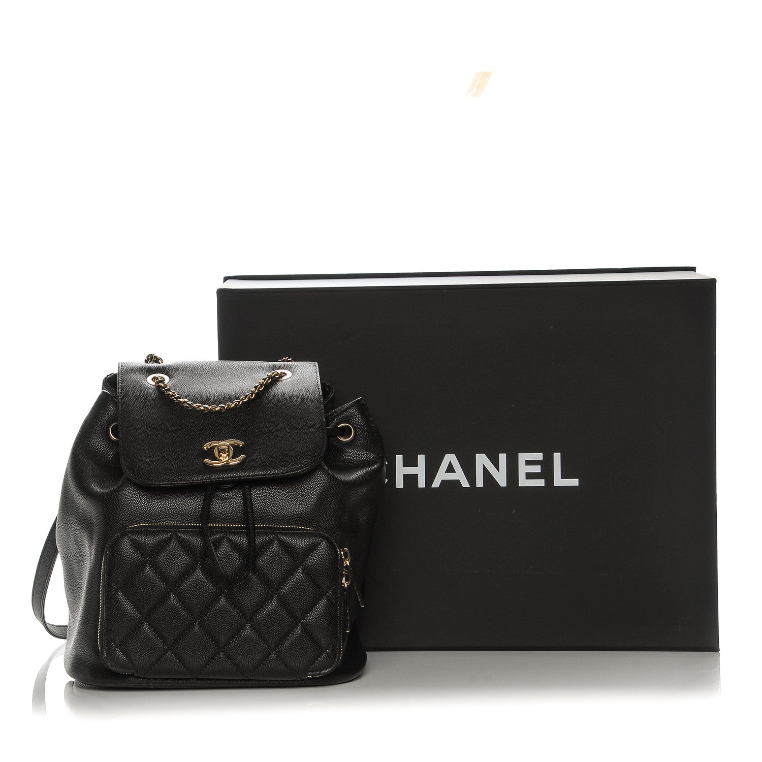 Chanel Caviar Quilted Business Affinity Backpack Black 8 of 8