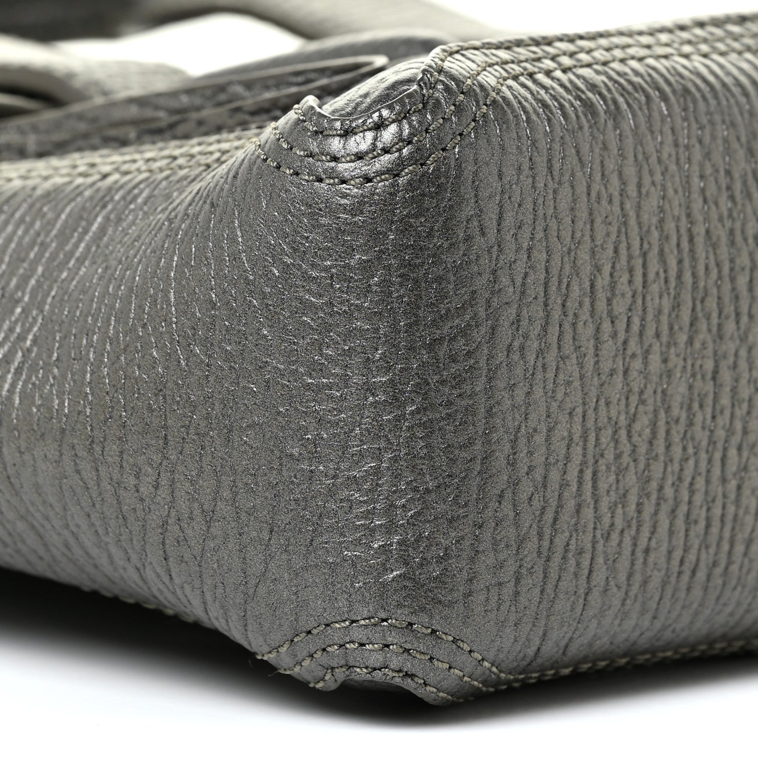 3.1 Phillip Lim Metallic Textured Calfskin Mini Pashli Satchel Silver 9 of 13