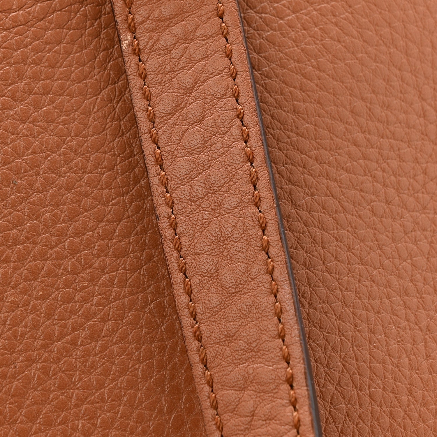 Gucci Calfskin Large Label Tote Brown 13 of 14