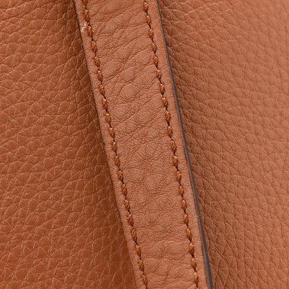 Gucci Calfskin Large Label Tote Brown 13 of 14