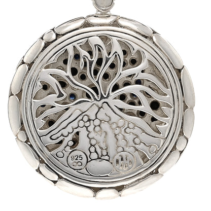 John Hardy Sterling Silver Black Sapphire Kali Lavafire Pendant Necklace 4 of 4