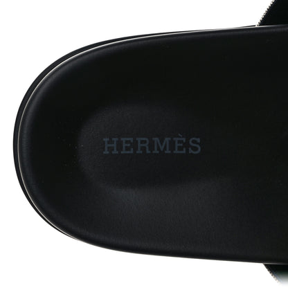 Hermes Toile De Coton Veau Lisse Mens Chypre Sandals 42.5 7 of 8