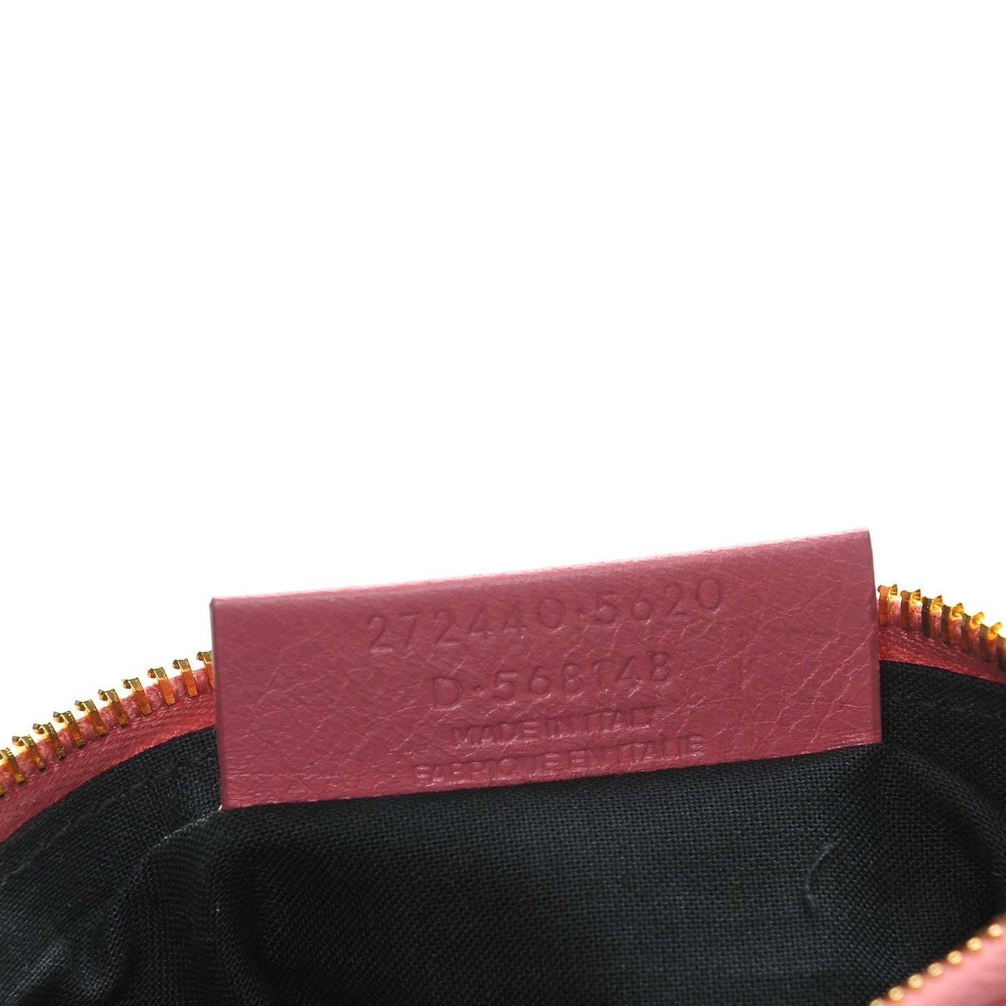 Agneau Giant 12 Gold Hardware Cosmetic Pouch Rose Hortensia