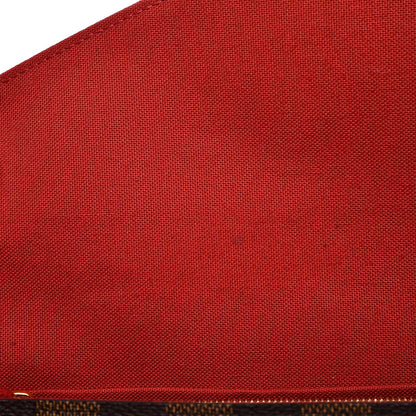 Louis Vuitton Damier Ebene Pochette Felicie Chain Wallet 13 of 13