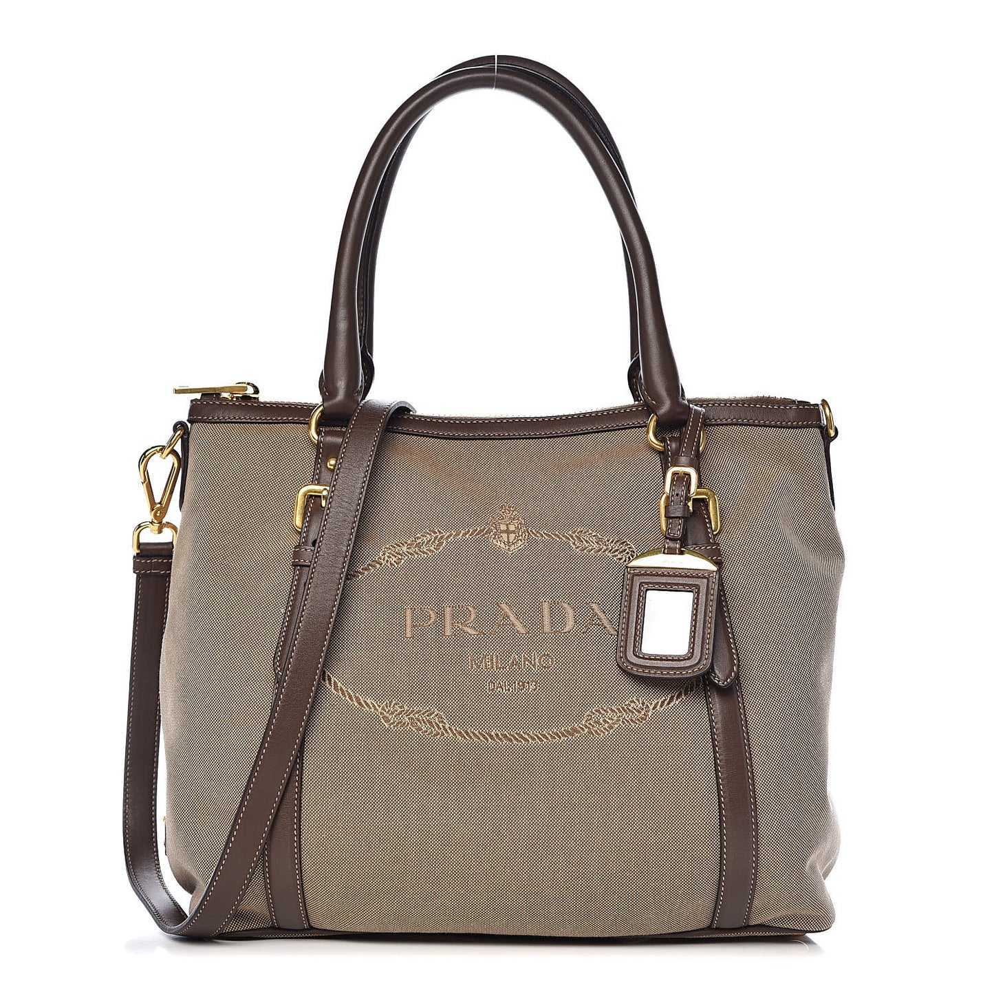 Jacquard Logo Tote Corda Bruciato