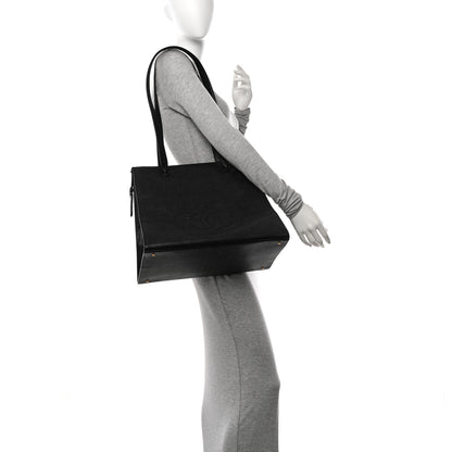 Chanel Caviar CC Tote Black 2 of 11