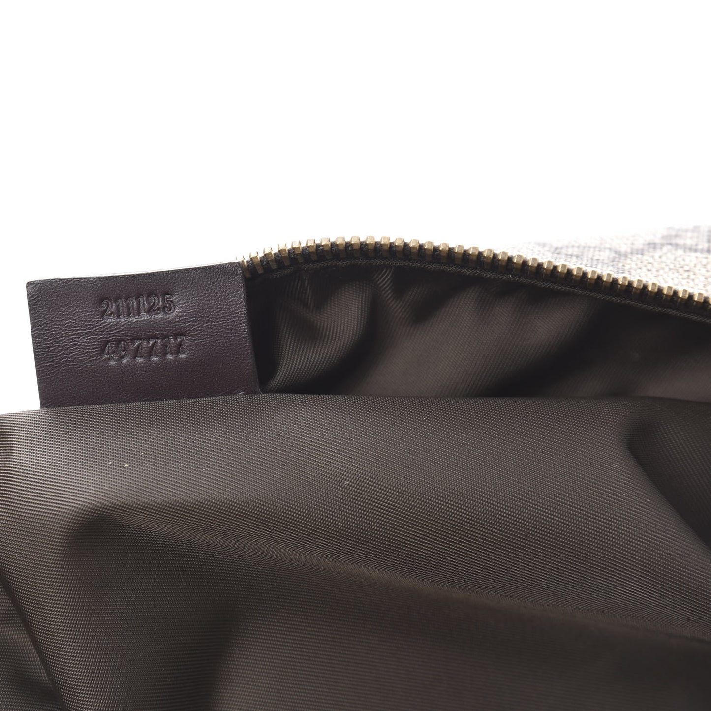 GG Supreme Monogram Toiletry Case Dark Brown