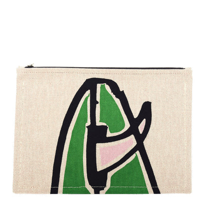 Hermes Toile Flat Waikiki Pouch 1 of 7