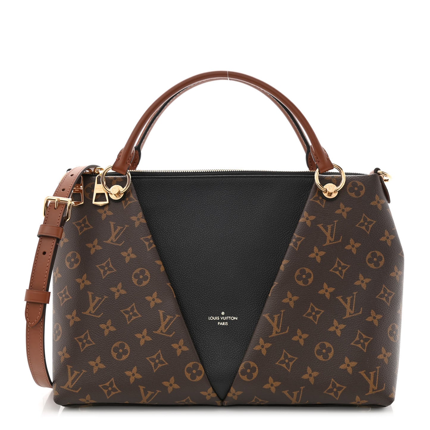 Monogram V Tote MM Black
