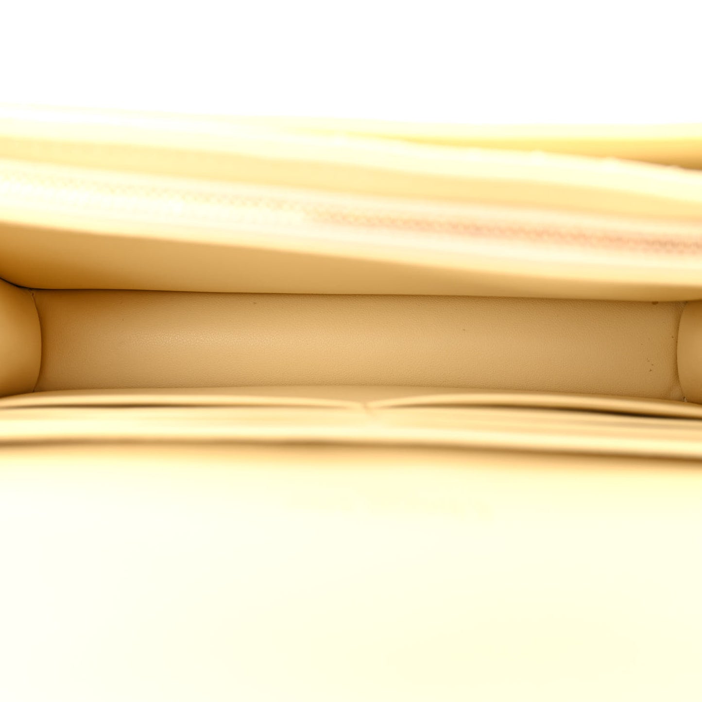 Lambskin Cannage Chain My Dior Daily Chain Pouch Soft Yellow