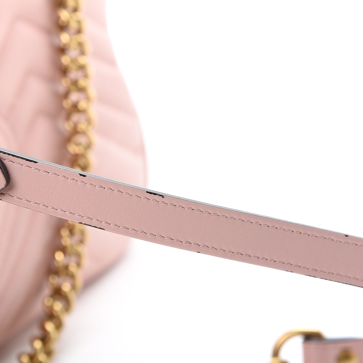 Gucci Calfskin Matelasse Small GG Marmont Shoulder Bag Perfect Pink 12 of 13
