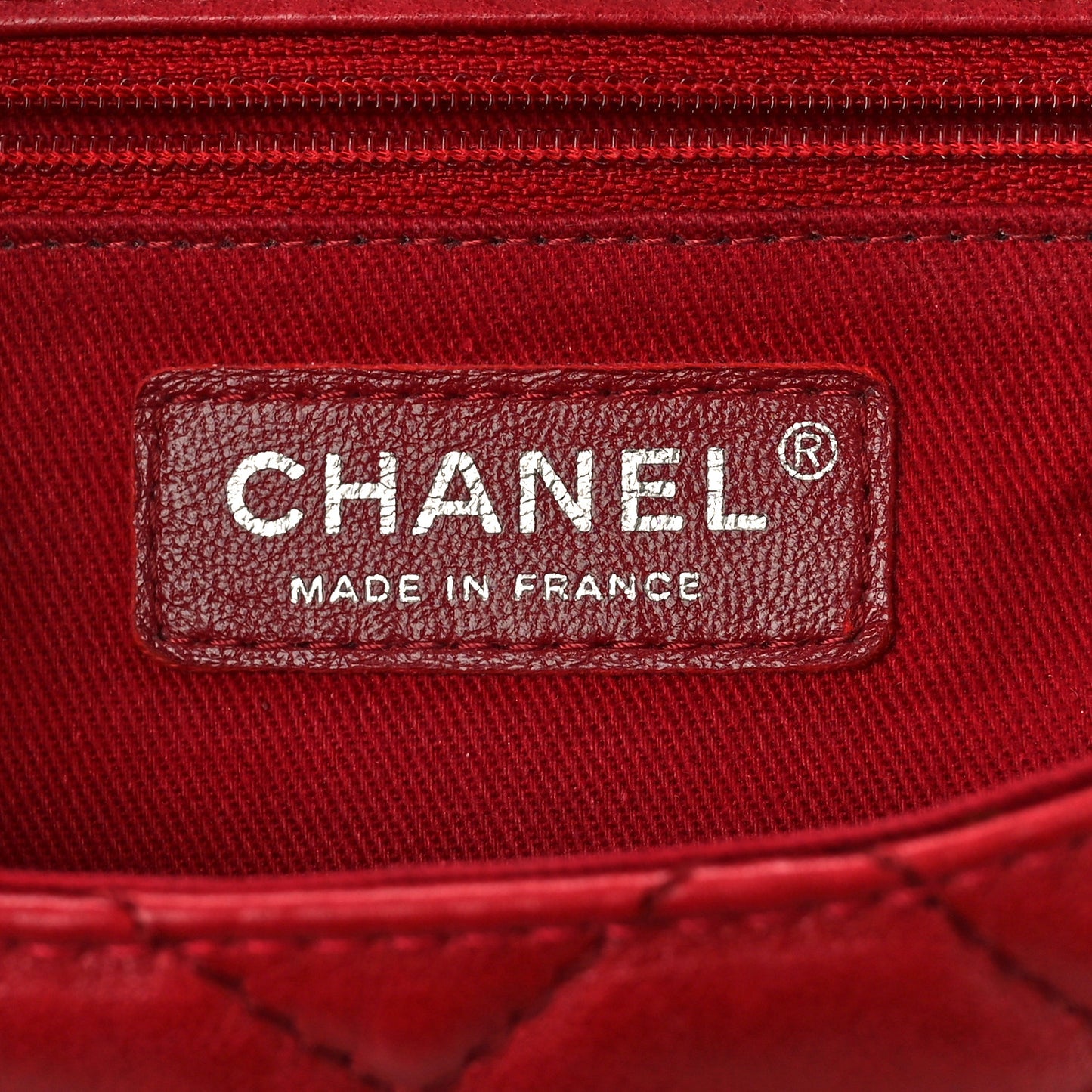 Lambskin Quilted Messenger Bag Red