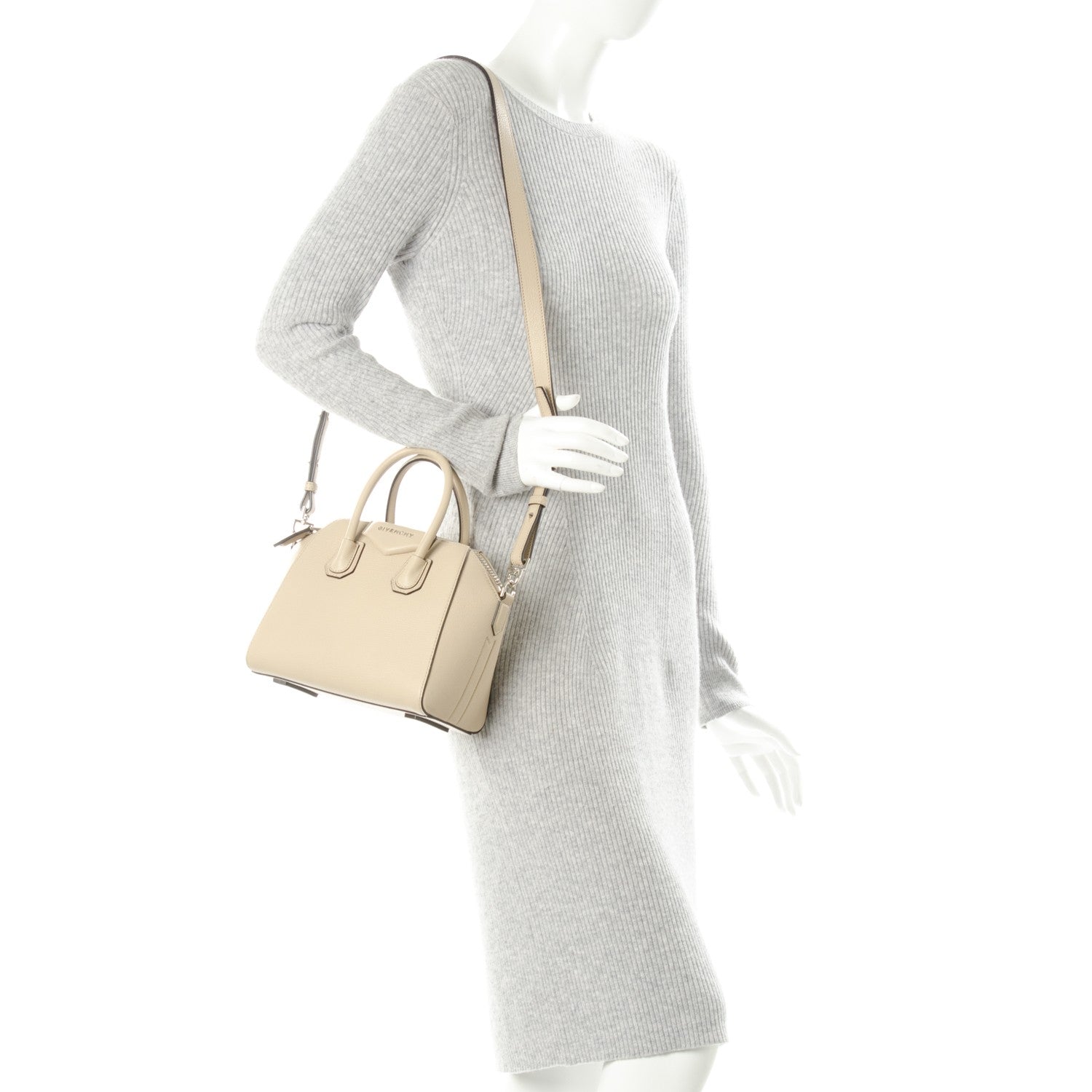 Givenchy Sugar Goatskin Mini Antigona Beige Buff 2 of 7