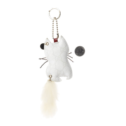 Gucci GG Supreme Monogram Animal Key Charm White 2 of 6