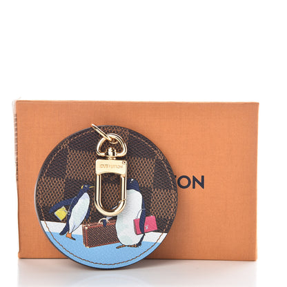 Louis Vuitton Damier Ebene Illustre Manchot Bag Charm Key Ring 7 of 7