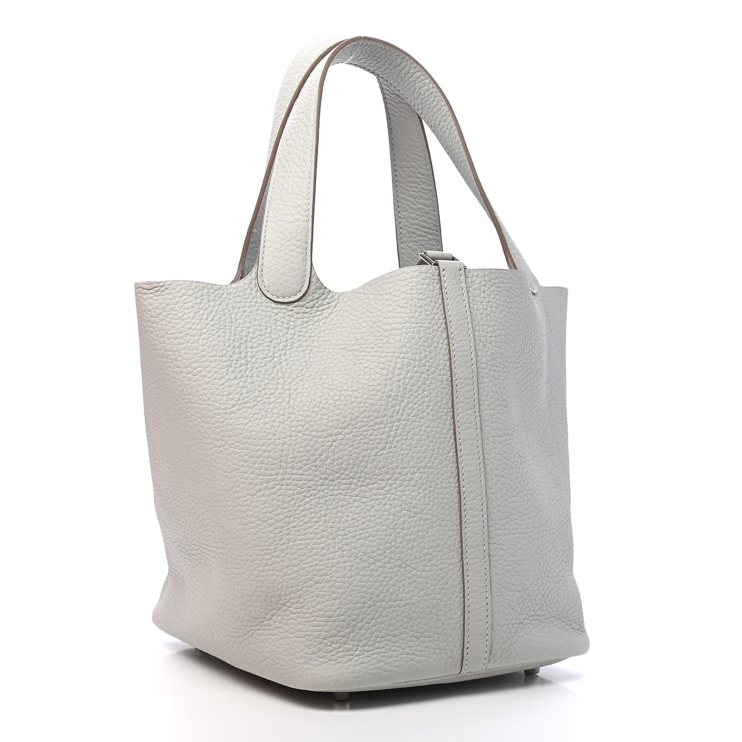 Hermes Taurillon Clemence Picotin Lock 22 MM Gris Perle 2 of 8