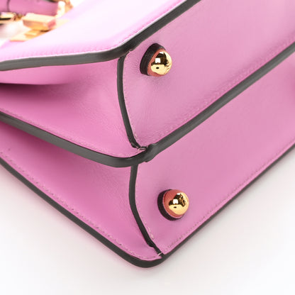 Fendi Shiny Nappa Petite Peekaboo I SEE U Satchel Rosa 9 of 10