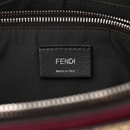 Fendi Vitello Dolce Elaphe Medium By The Way Boston Bag Black Cherry Multicolor 6 of 12