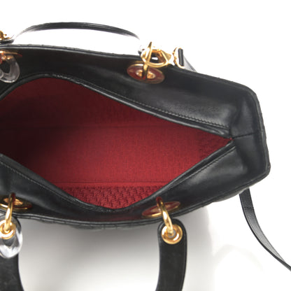 Christian Dior Lambskin Cannage Large Lady Dior Black 5 of 16