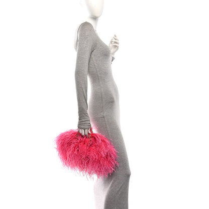 Givenchy Ostrich Feather Mini Kenny Shoulder Bag Pink 2 of 11