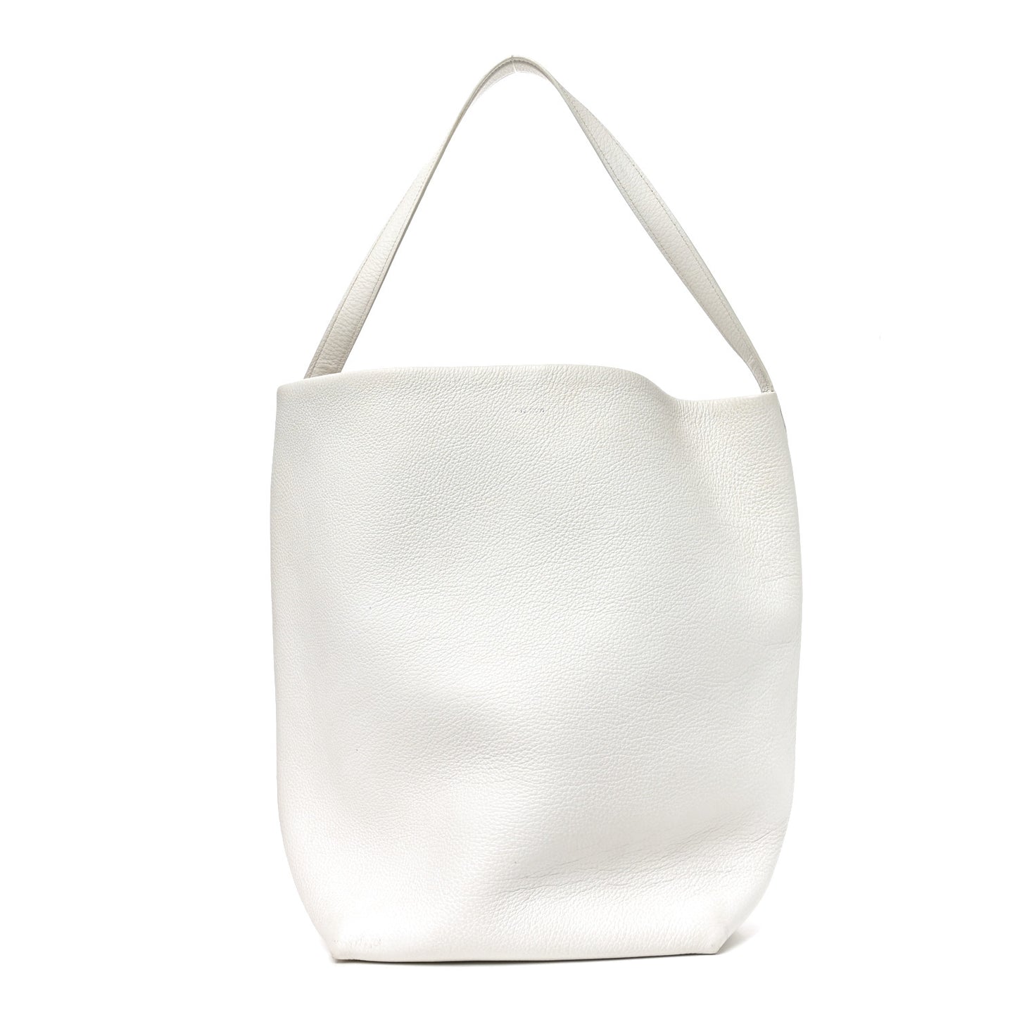 Grained Calfskin Large N/S Park Tote Ivory