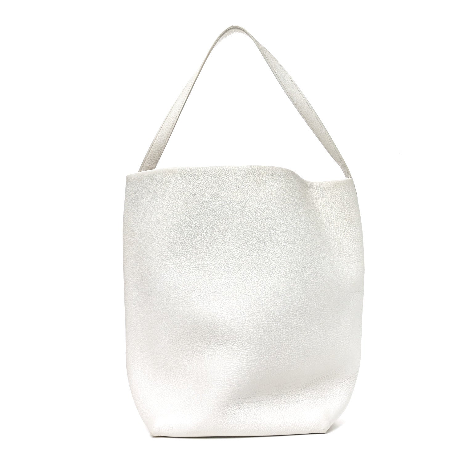 The Row Grained Calfskin Large N/S Park Tote Ivory 1 of 10