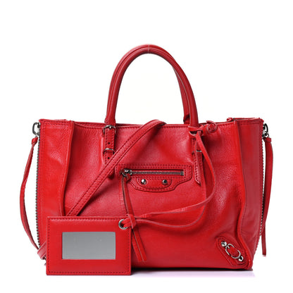 Balenciaga Veau Souple Papier Mini A4 Tote Rouge Cerise 1 of 4