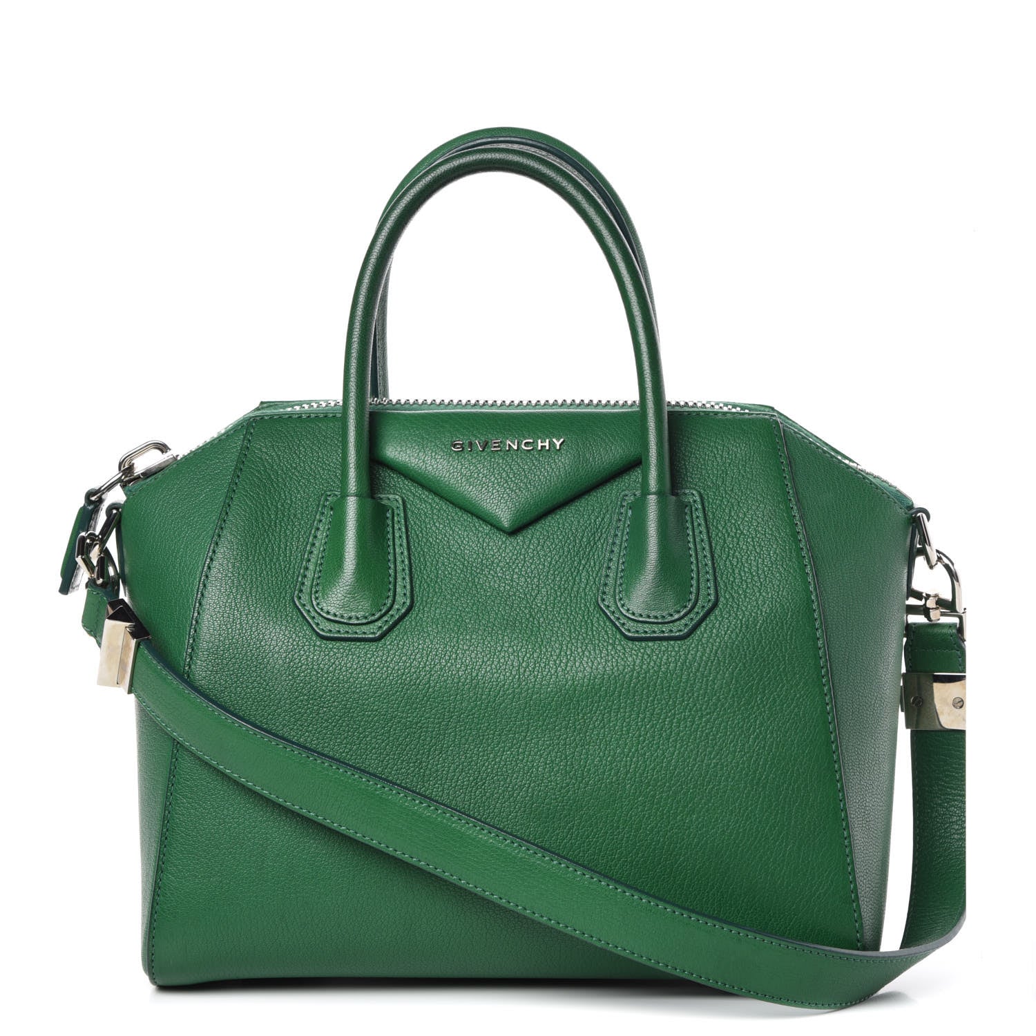 Givenchy Sugar Goatskin Small Antigona Emerald 1 of 19