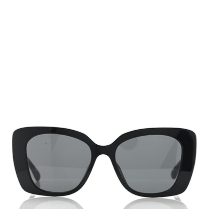 Chanel Acetate Strass Square Sunglasses 5422-B-A Black White 2 of 9