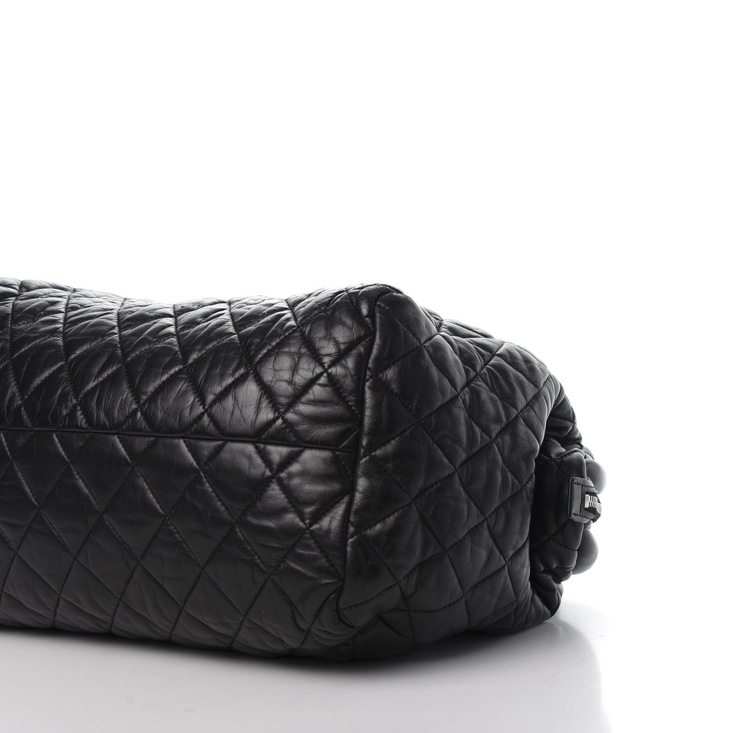 Lambskin Coco Cocoon Bowler Black