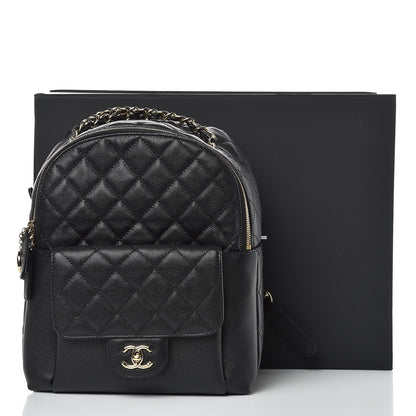 Chanel Caviar Quilted Medium Zip Around Backpack Black 10 of 10