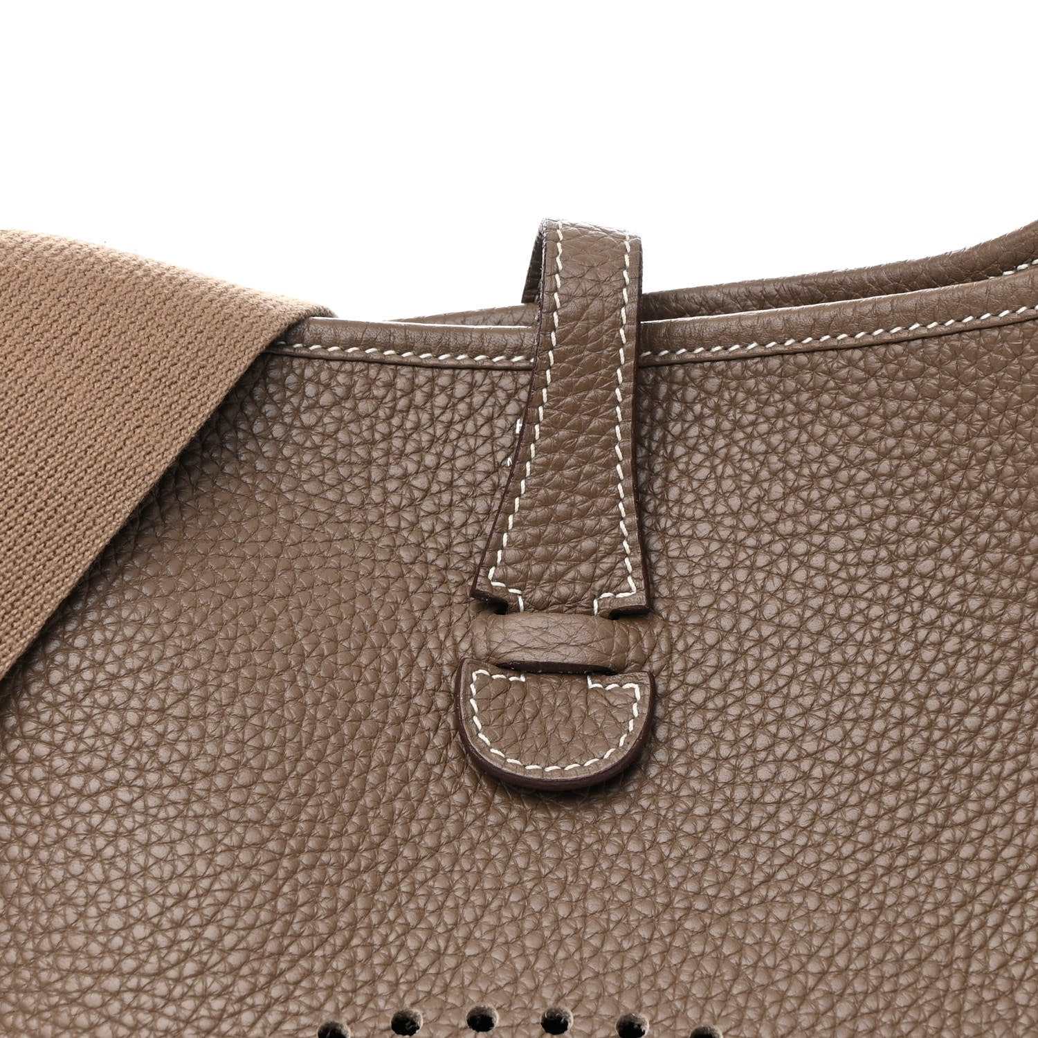 Hermes Taurillon Clemence Evelyne III PM Etoupe 8 of 10