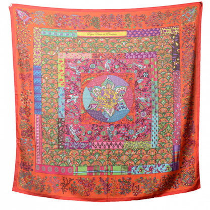 Hermes Cashmere Silk Pique Fleuri de Provence Shawl 140 5 of 5