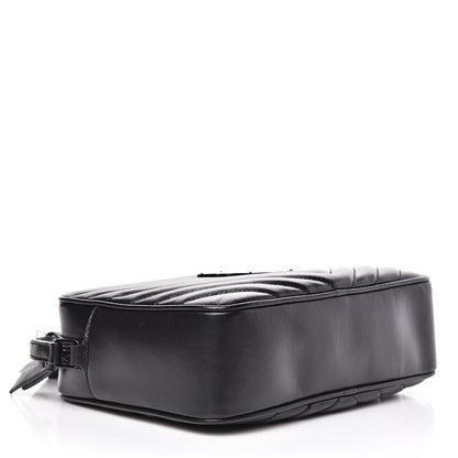 Saint Laurent Calfskin Matelasse Monogram Lou Camera Bag Black 4 of 10