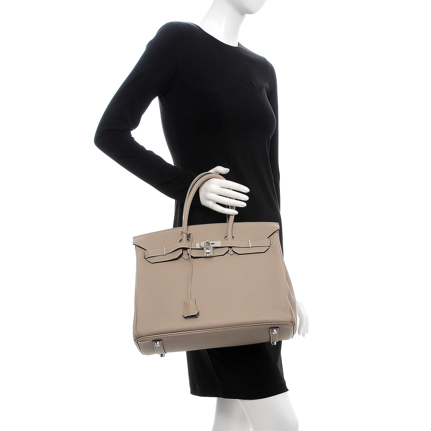 Hermes Taurillon Clemence Birkin 35 Gris Tourterelle 2 of 33