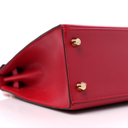Hermes Tadelakt Kelly Sellier 25 Rouge Vif 8 of 11