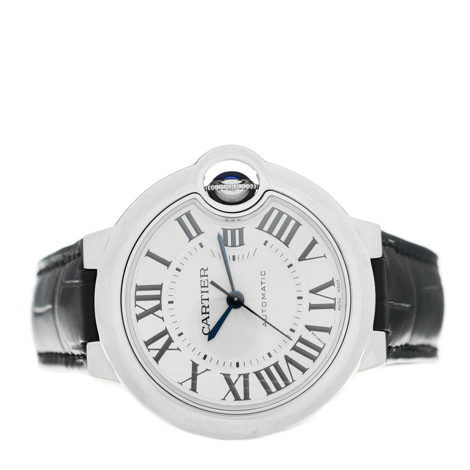 Cartier Stainless Steel Alligator 33mm Ballon Bleu De Cartier Automatic Watch 2 of 4
