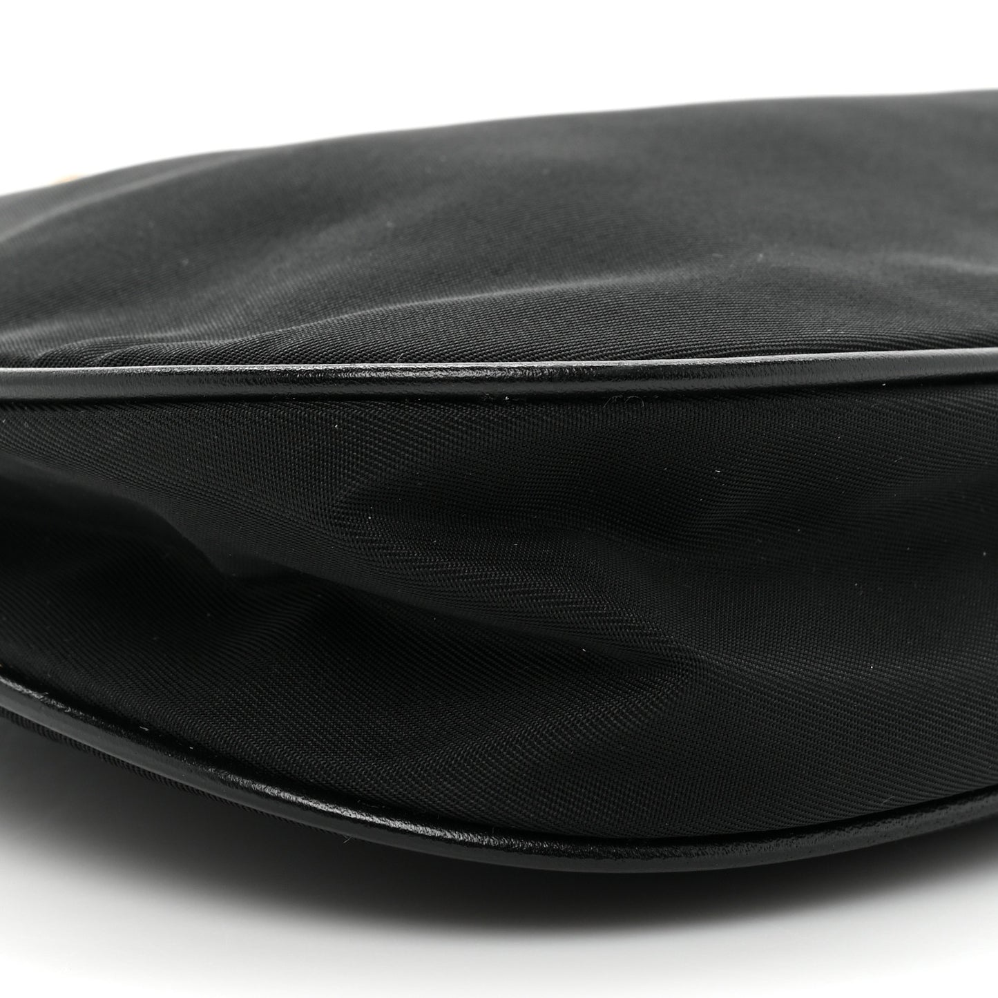 Tessuto Light Nylon Chain Shoulder Bag Black