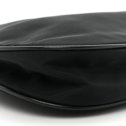 Prada Tessuto Light Nylon Chain Shoulder Bag Black 8 of 9