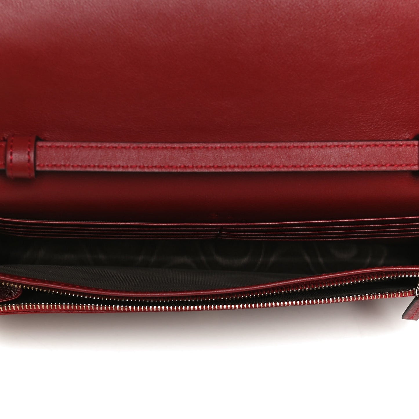 Microguccissima Crossbody Wallet Red