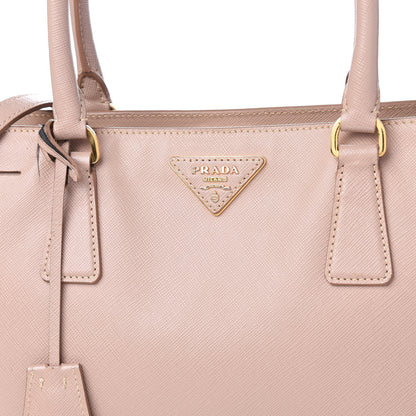 Prada Saffiano Small Double Handle Tote Mughetto 9 of 21