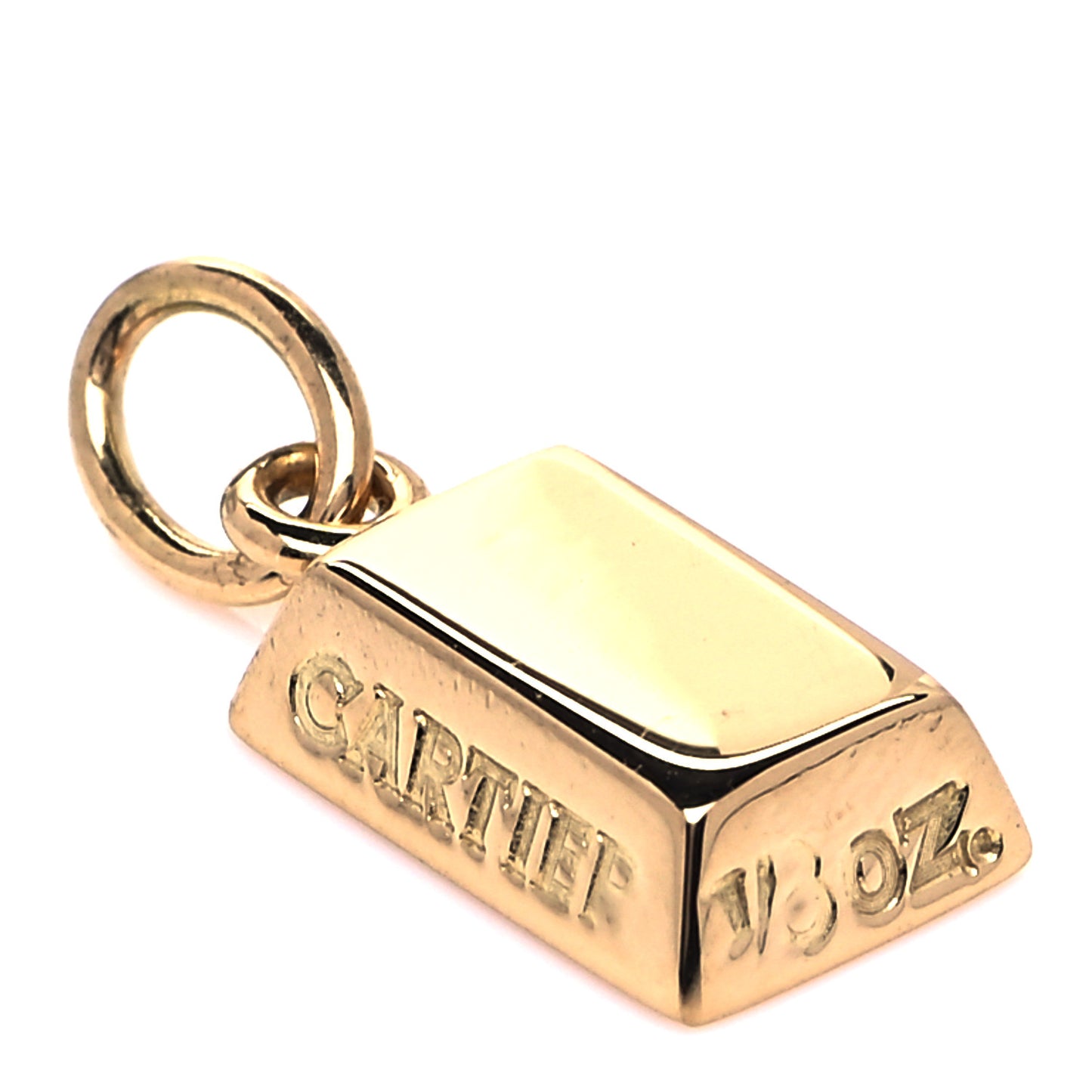 18K Yellow Gold Bar Charm