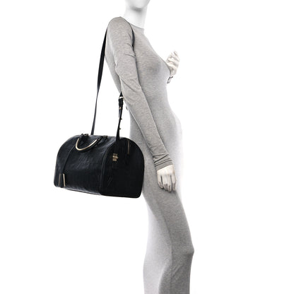 Louis Vuitton Calfskin Embossed Speedy Cube 30 Black 2 of 10