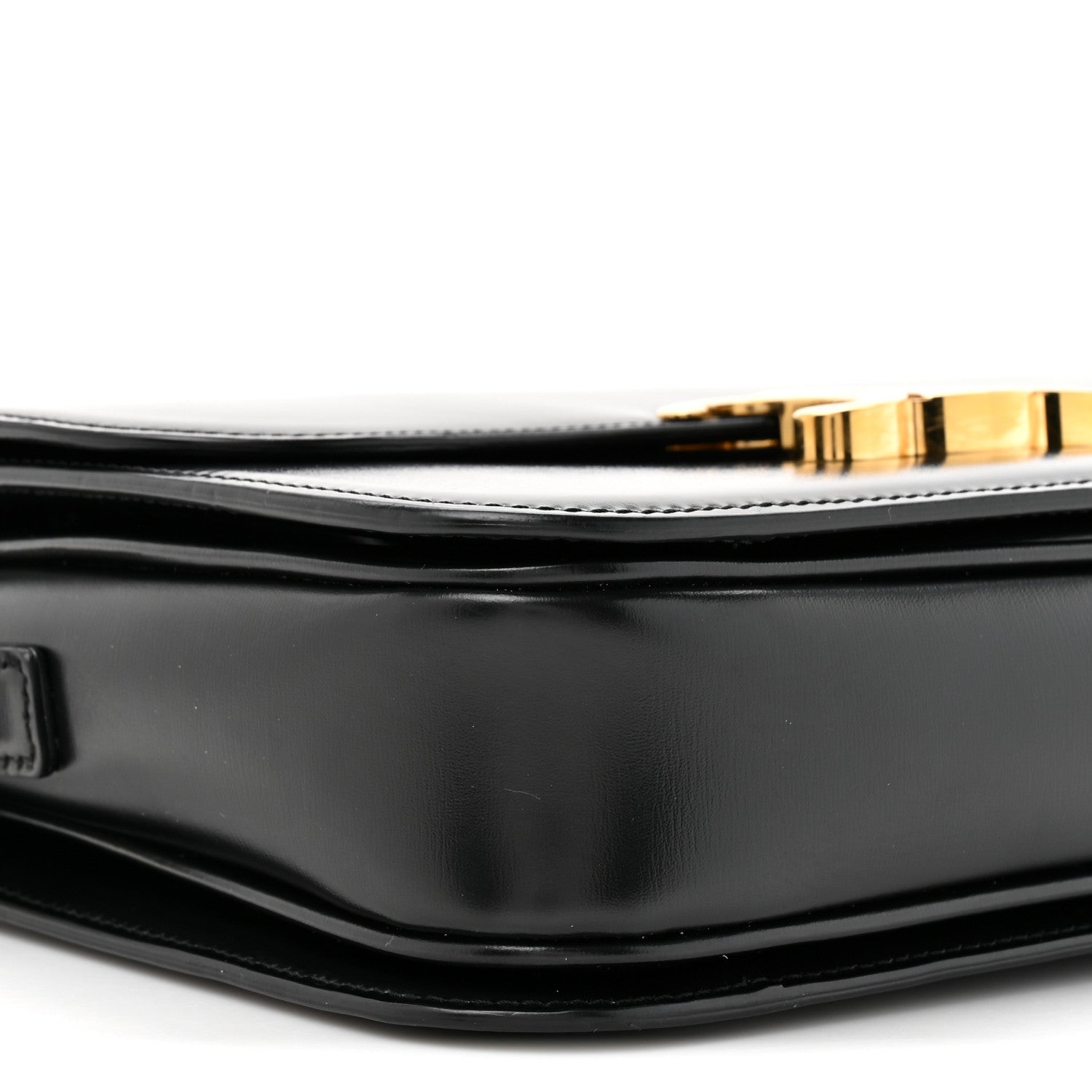Celine Shiny Calfskin Medium Triomphe Black 11 of 11