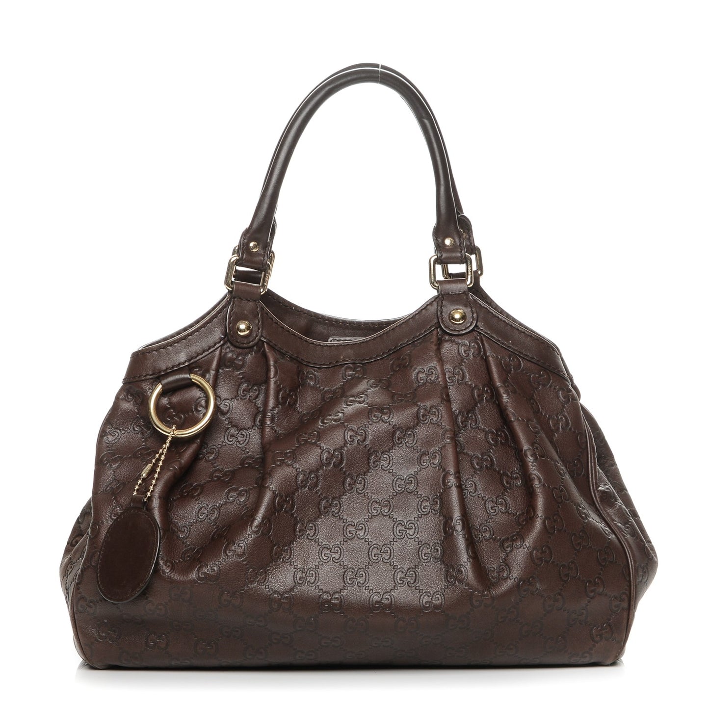 Guccissima Medium Sukey Tote Chocolate