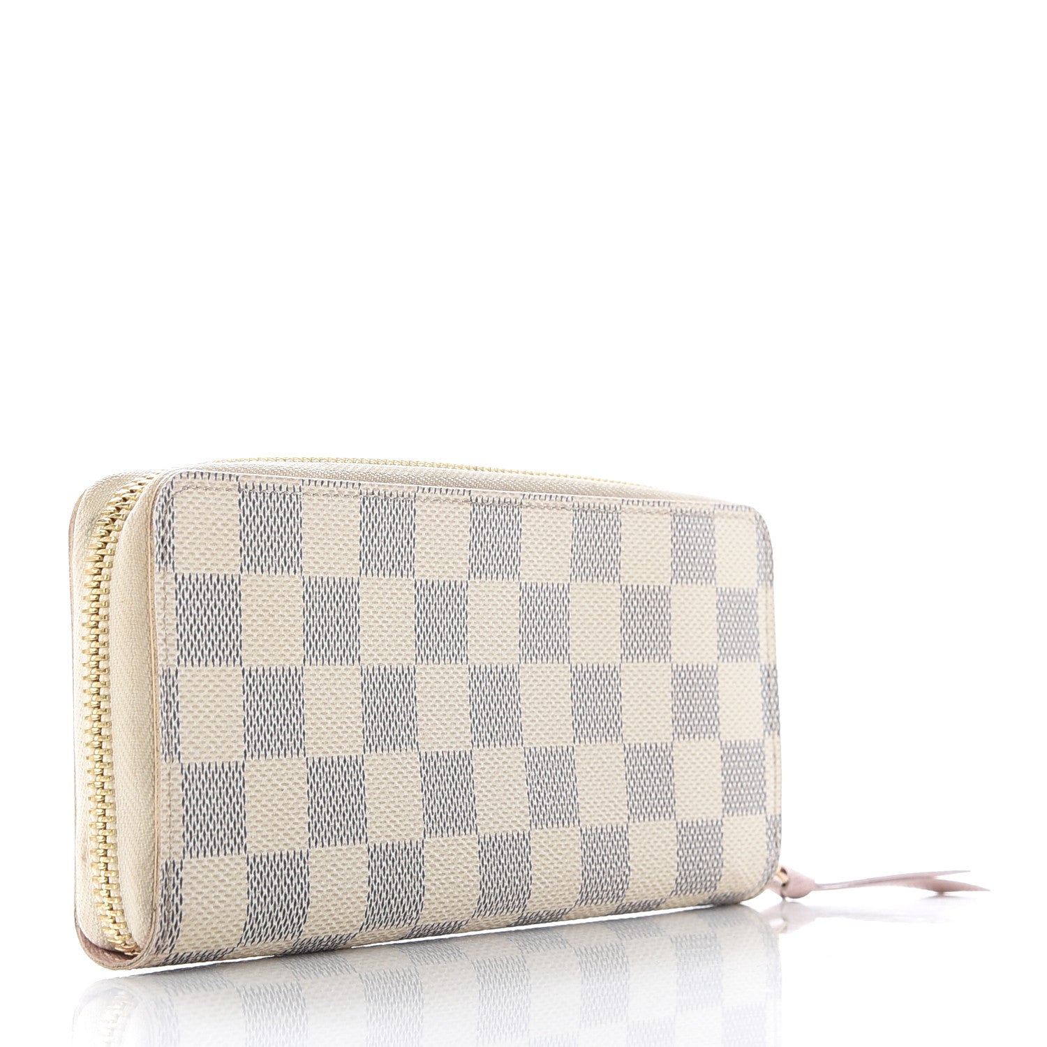 Louis Vuitton Damier Azur Clemence Wallet Rose Ballerine 3 of 8