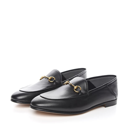 Gucci Lambskin Womens Brixton Horsebit Loafers 40 Black 3 of 9