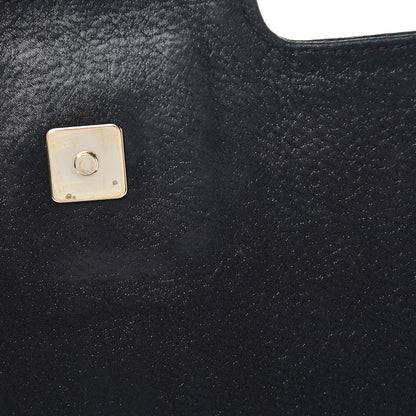 Fendi Metallic Nubuck Shoulder Bag Black 9 of 12
